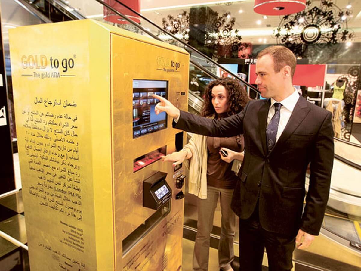 Gold ATM Dubai 24K gold vending machine